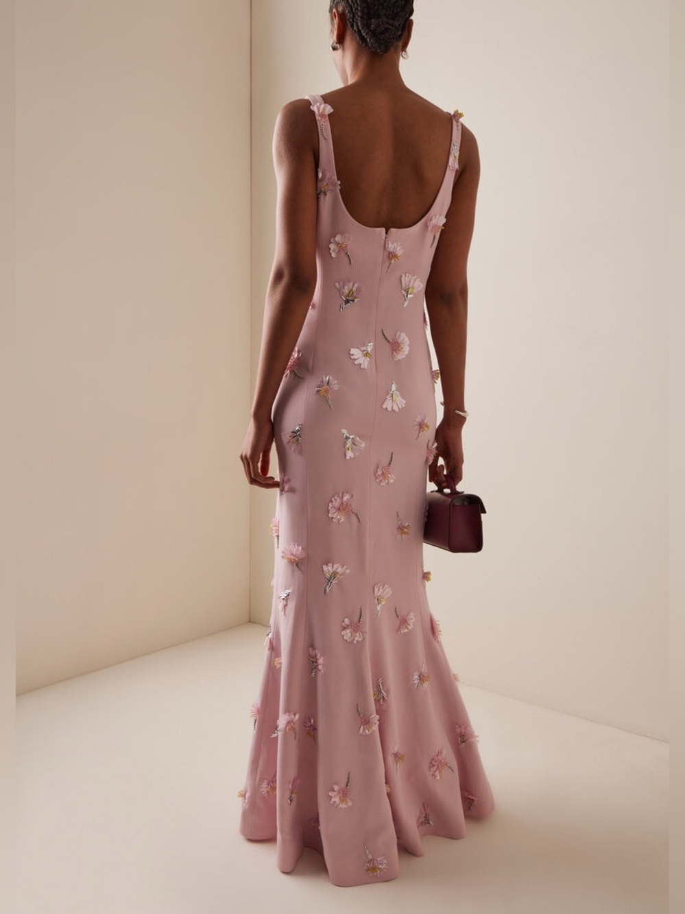 SIMKHAI Briella Embellished Crepe Gown - Picture 3 of 8